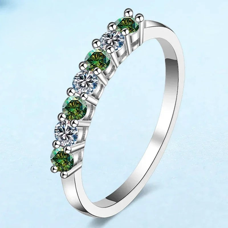 Gemstone Moissanite Rings