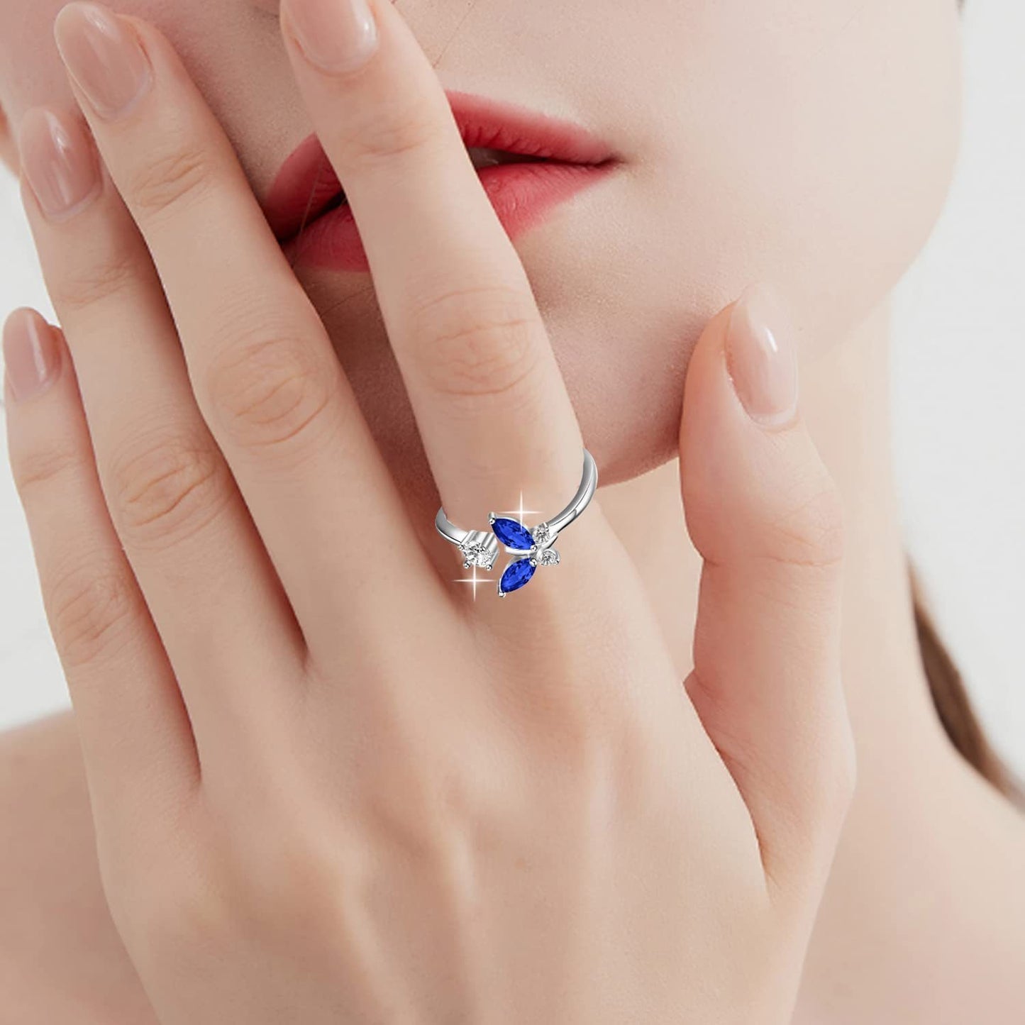 Butterfly Sapphire Ring