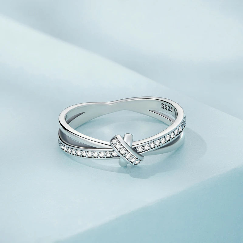 Bound Elegance – Double Layer Knot Ring