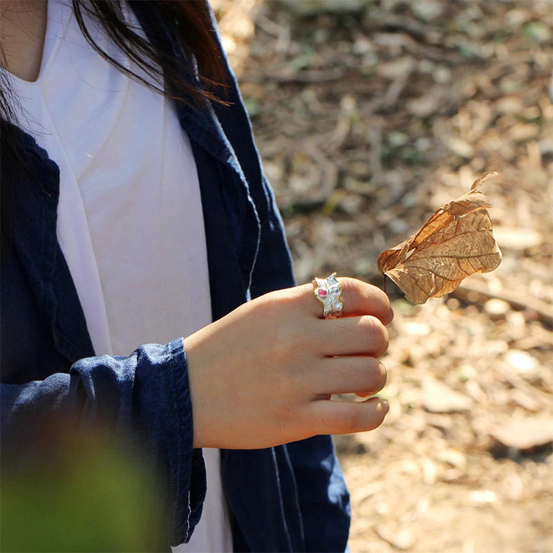 Peony Leaf Ring