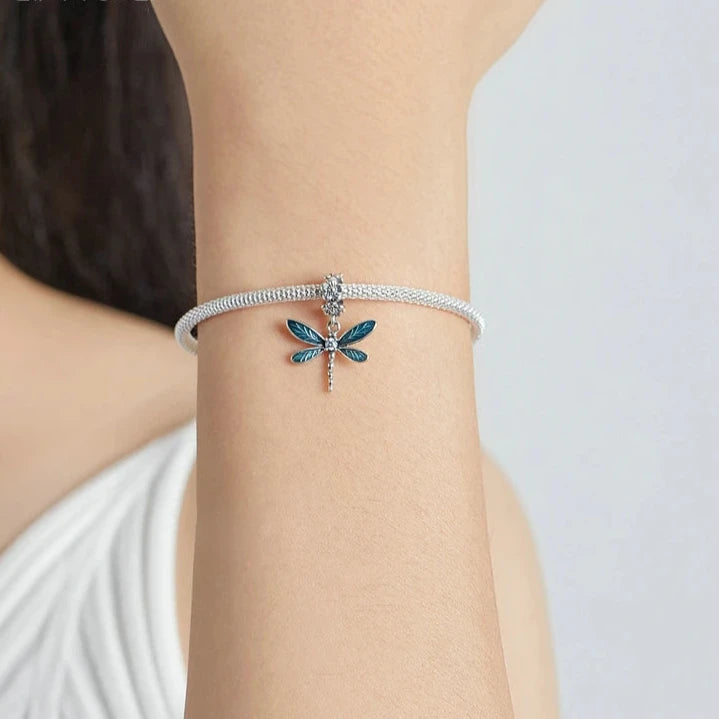 Whispering Wings – Sterling Silver Dragonfly Pendant