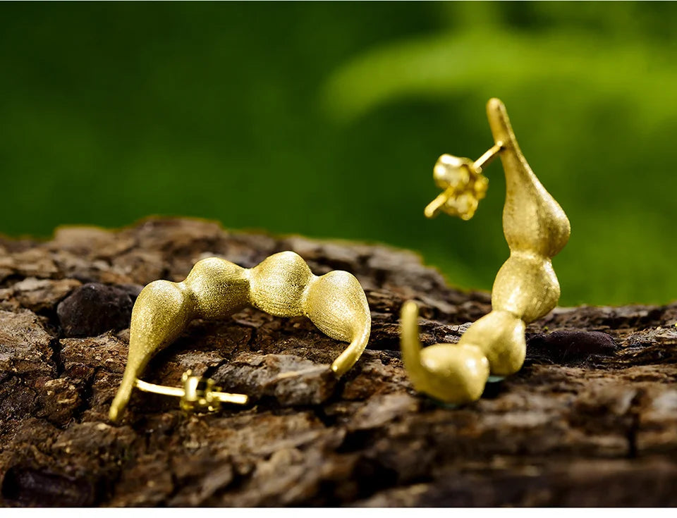 Pea Pods Drop Earrings
