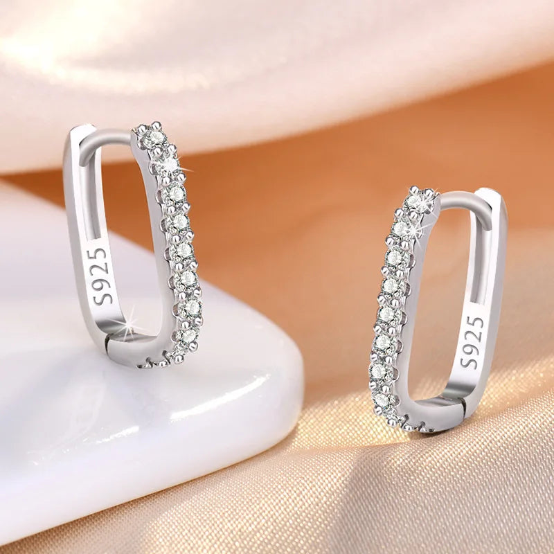Lustre Loop – Crystal Hoop Earrings
