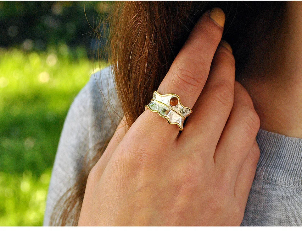 Peony Leaf Ring