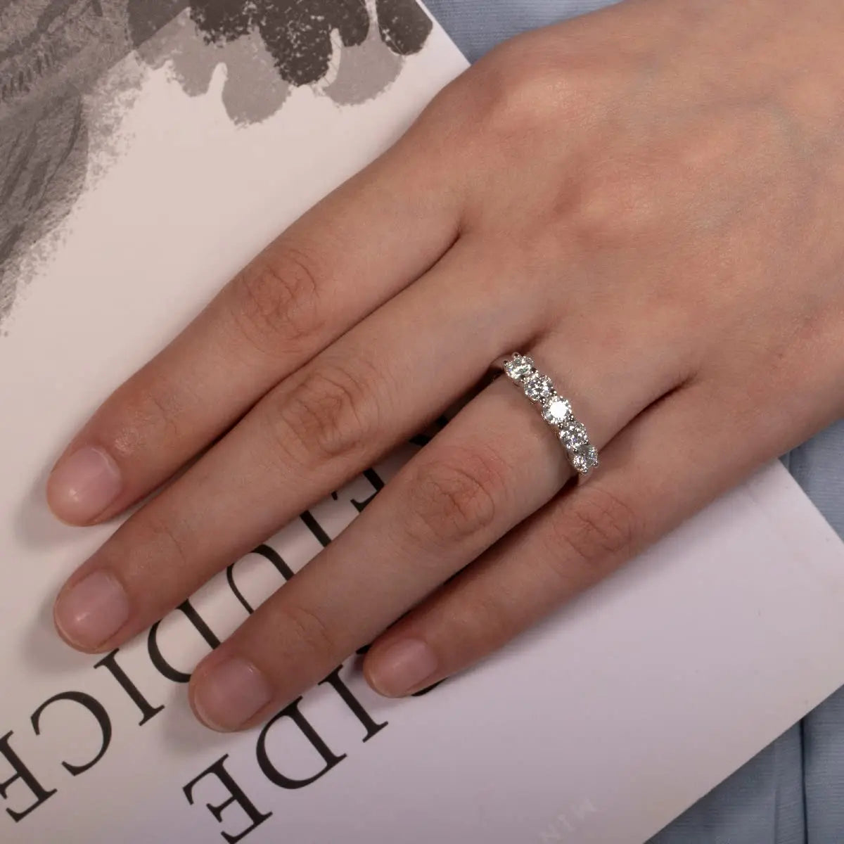 AnuJewel D-Luxe Moissanite Band