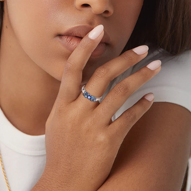 Celestial Cipher – Blue Star Ring