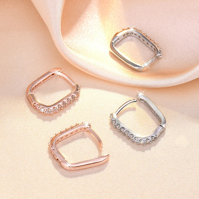 Lustre Loop – Crystal Hoop Earrings