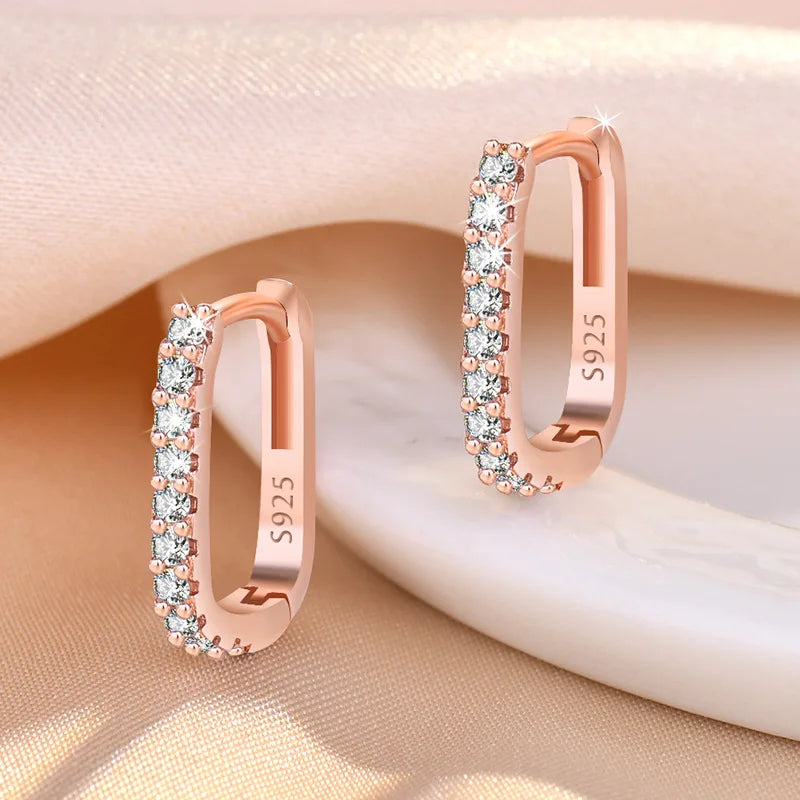Lustre Loop – Crystal Hoop Earrings