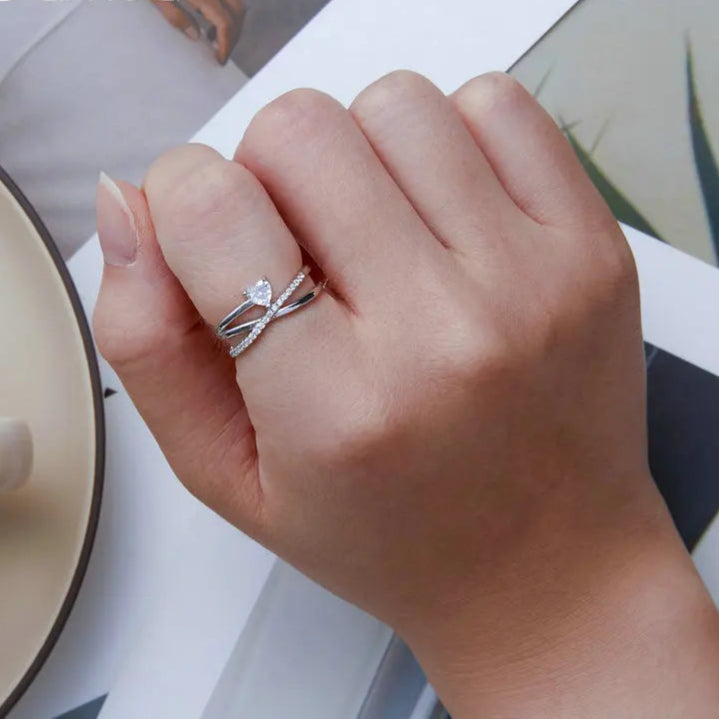 Moonlit Layers ring
