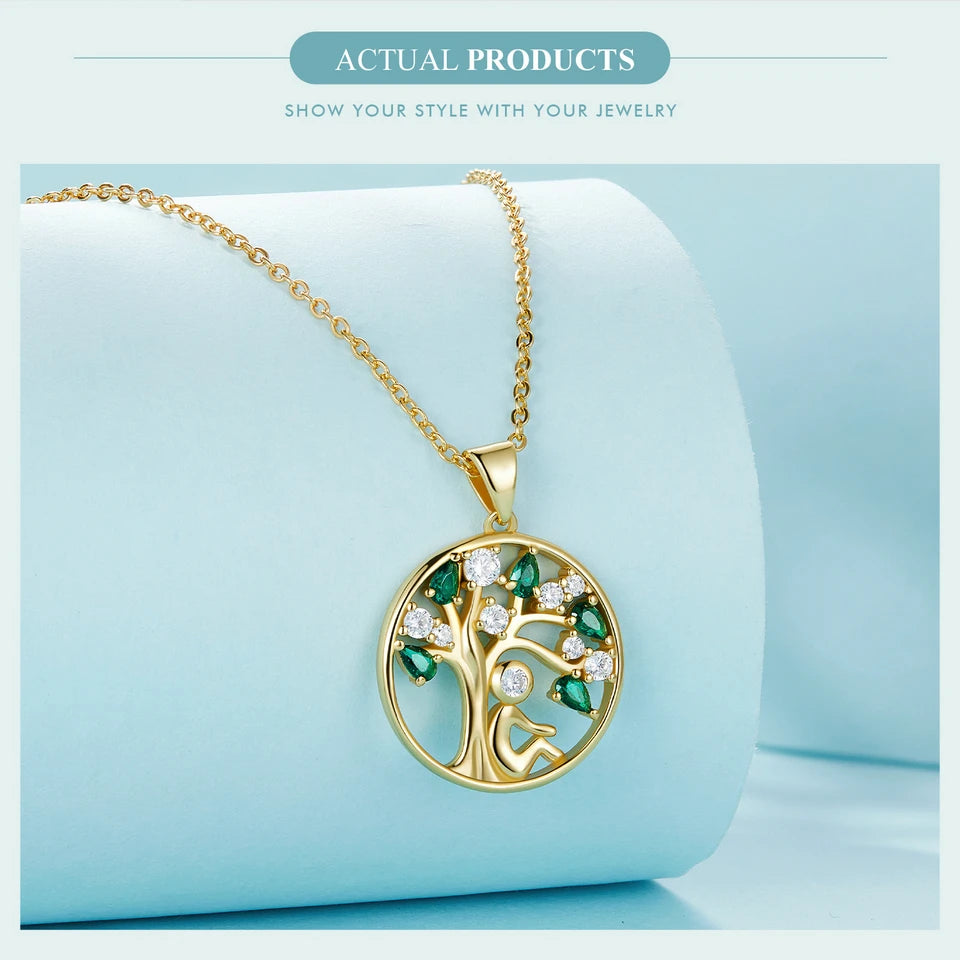 Rooted Radiance – Tree of Life Pendant Necklace