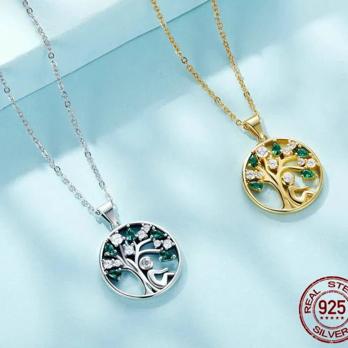 Rooted Radiance – Tree of Life Pendant Necklace