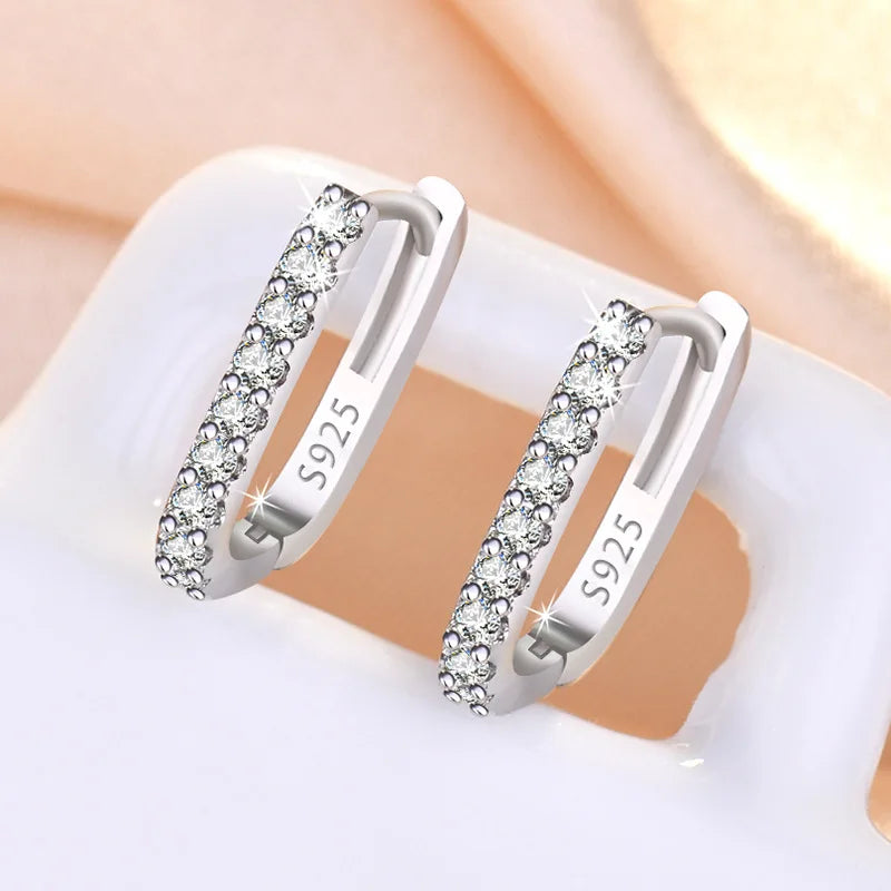 Lustre Loop – Crystal Hoop Earrings