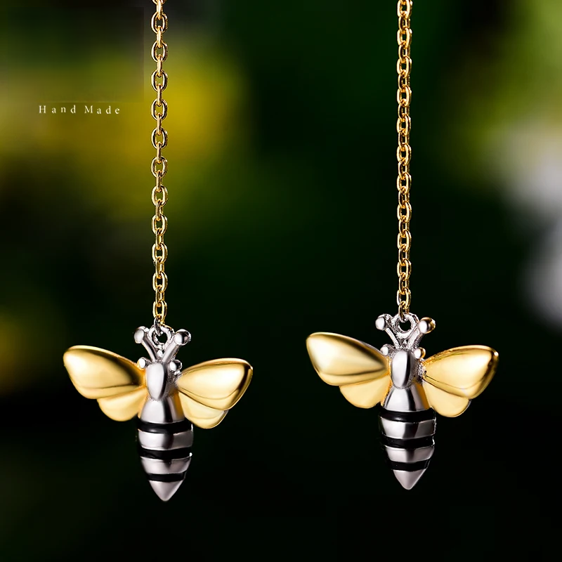 Honey Bee Dangle Earrings