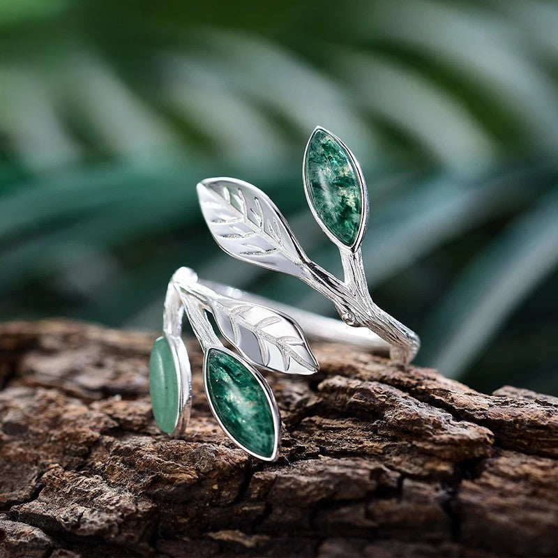 Spring in the Air Leaves Rings for Women