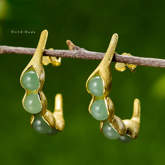 Pea Pods Drop Earrings