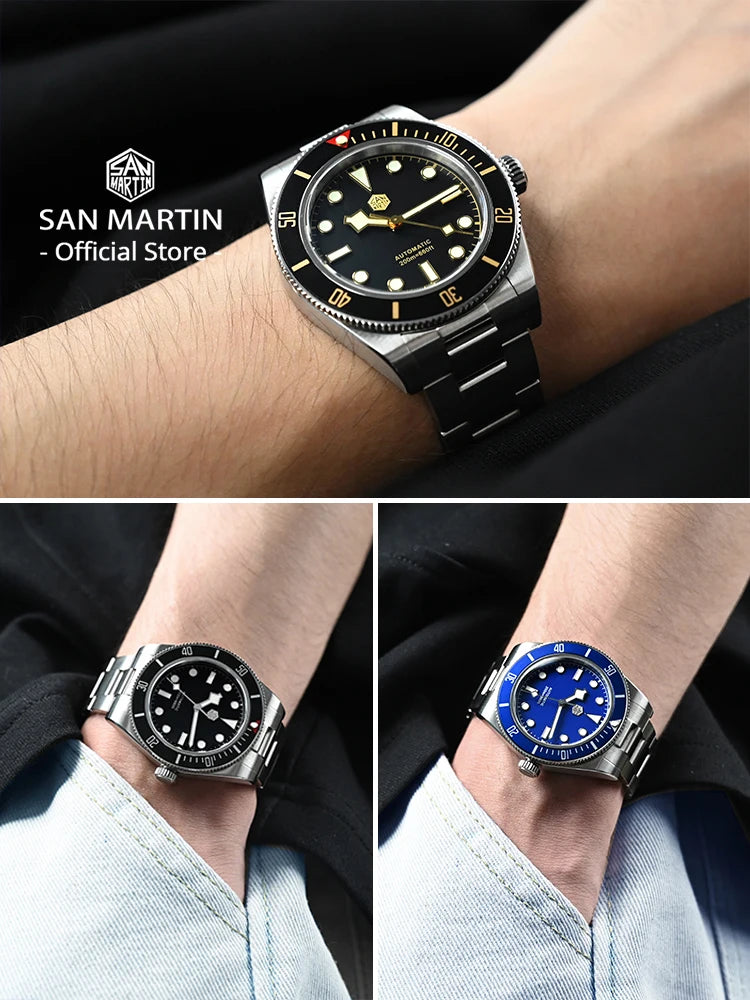 San Martin SN0008 40mm BB58 Retro Diver NH35 Automatic 20Bar Watch