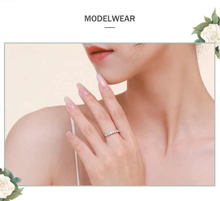 Stackable Round  Dazzling Cubic Zirconia Ring
