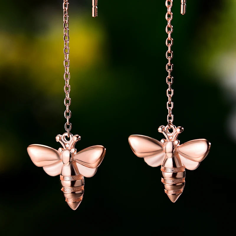 Honey Bee Dangle Earrings