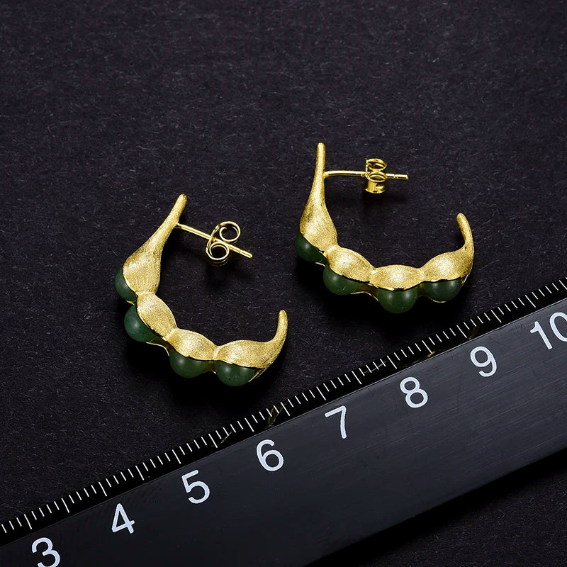 Pea Pods Drop Earrings