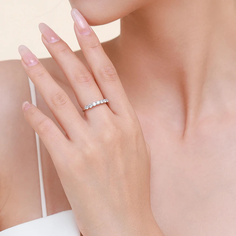 Stackable Round  Dazzling Cubic Zirconia Ring