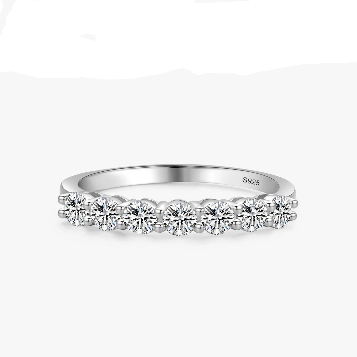 Stackable Round  Dazzling Cubic Zirconia Ring