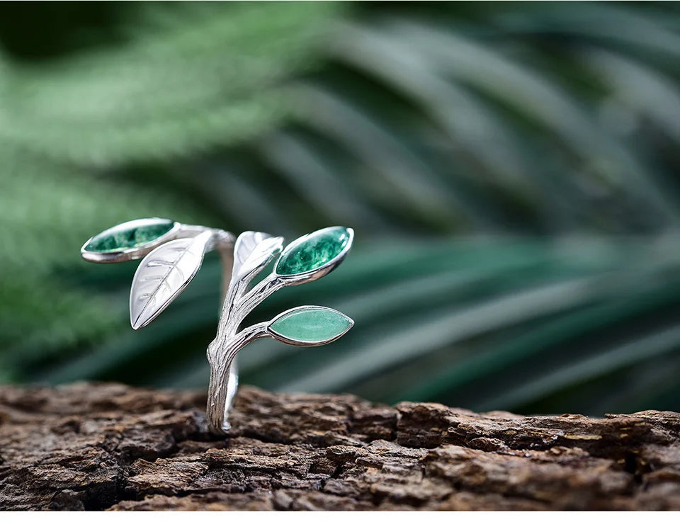 Spring in the Air Leaves Rings for Women