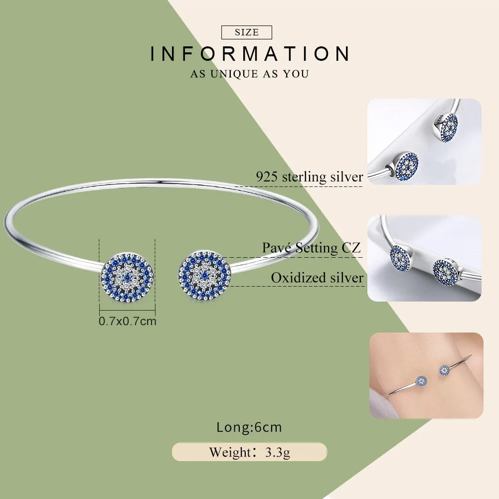 100% 925 Sterling Silver Blue Zircon