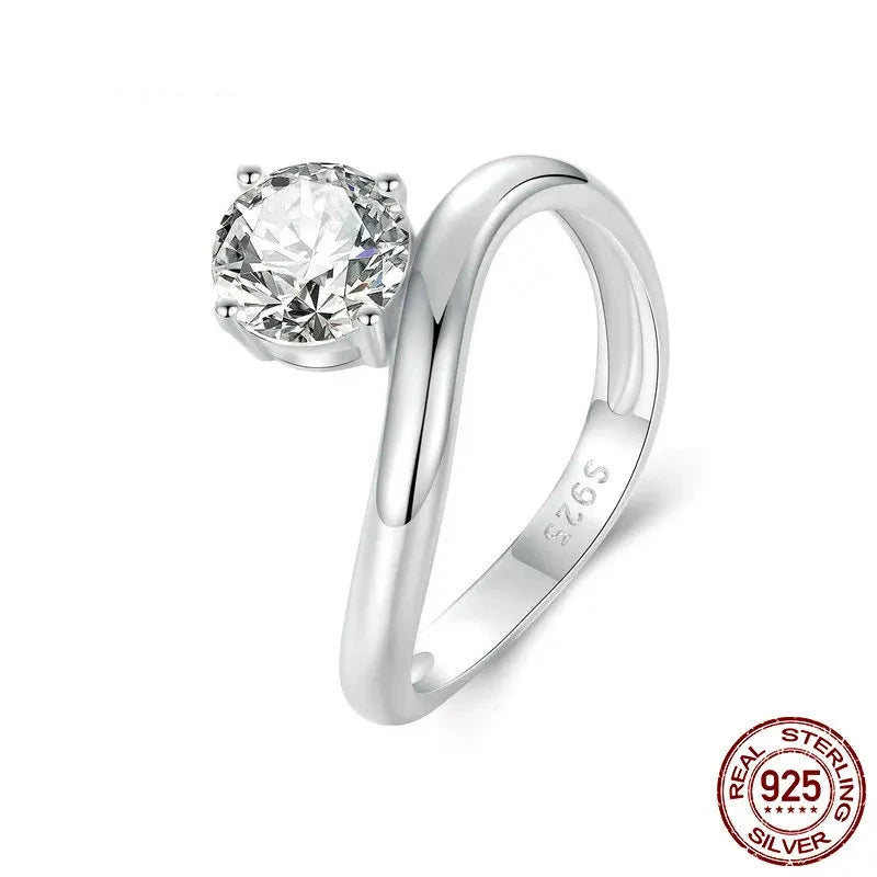 Moissanite Ring /925 Sterling Silver