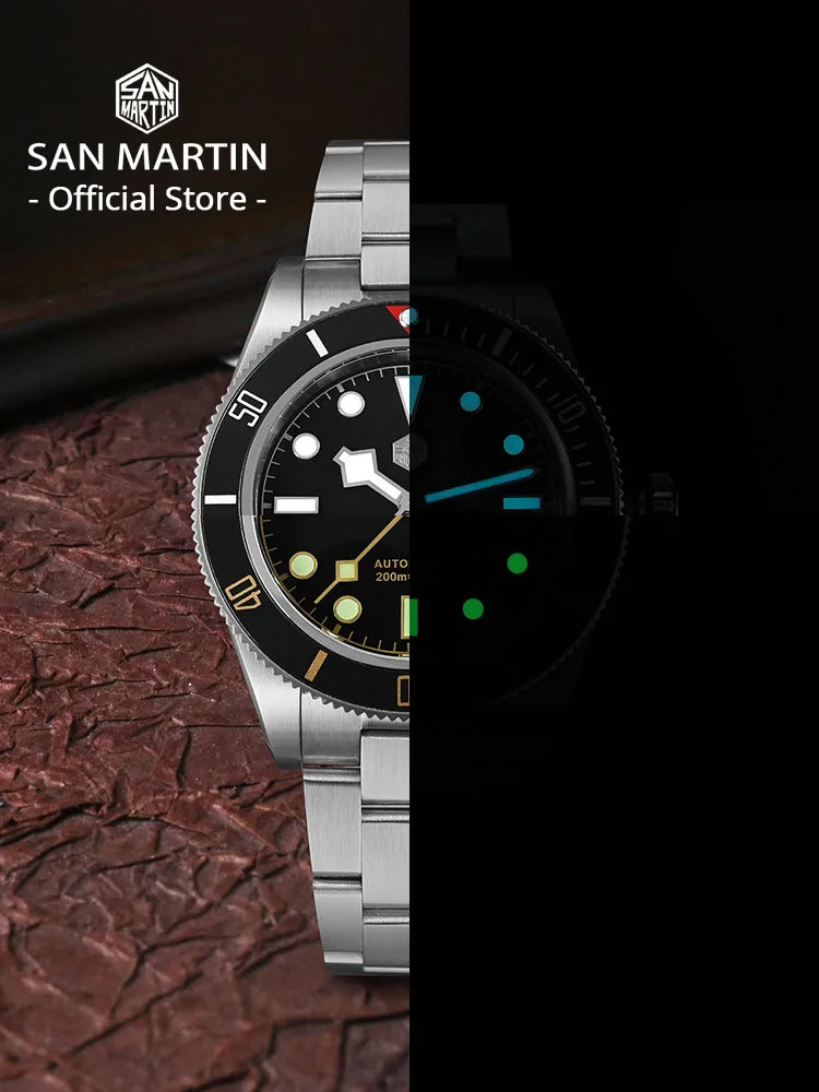 San Martin SN0008 40mm BB58 Retro Diver NH35 Automatic 20Bar Watch