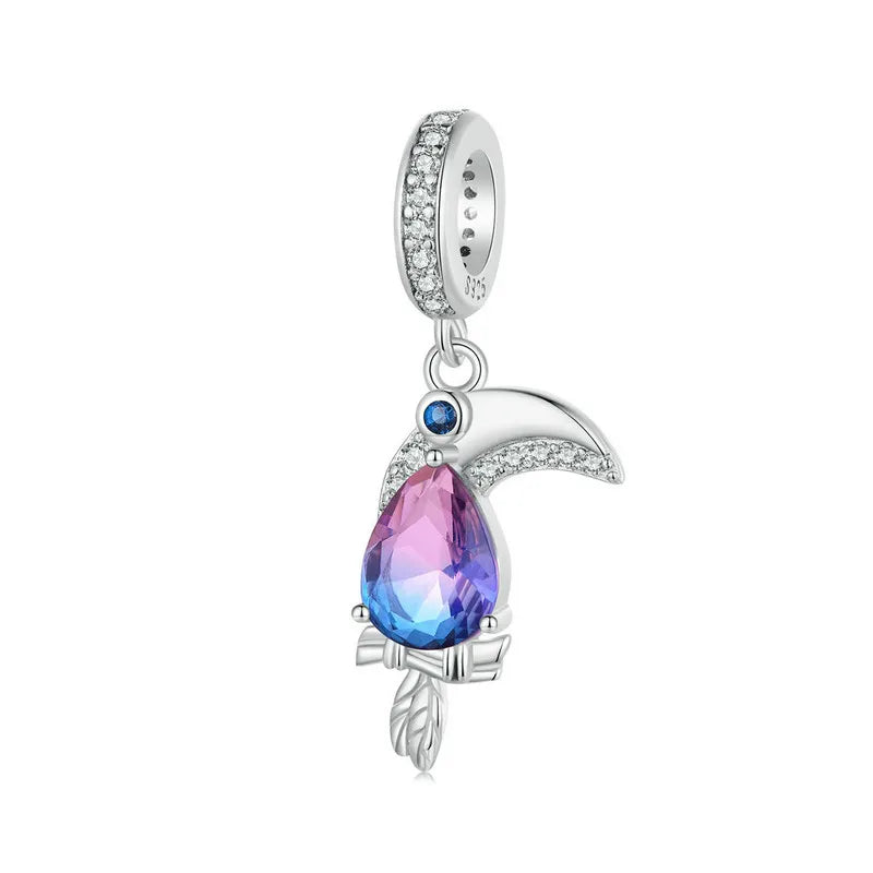 Bi Color Sea Turtle Charms Toucan Pendant