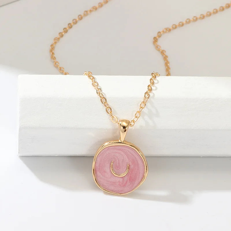 Colorful Moon Star Lightning Pendant Necklaces