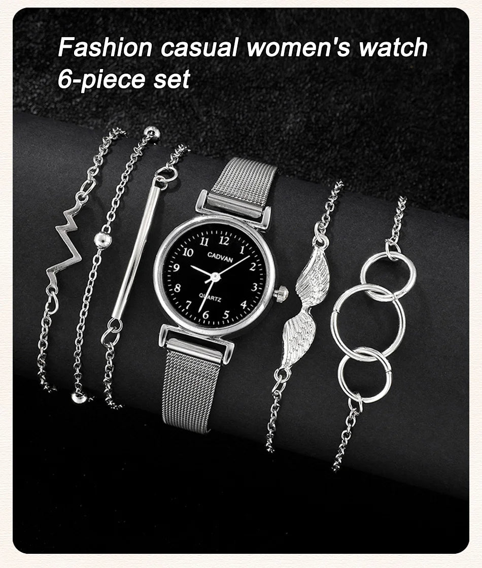 6PCS Set Women Watch Set