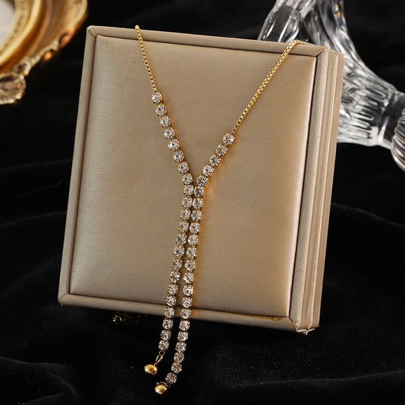 Stainless Steel Gold Color Hollow Ball Beads Pendant Necklace