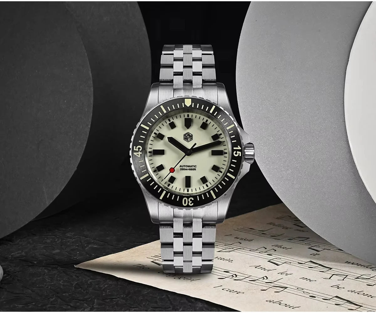 San Martin SN0012 Automatic Men's Watch – 1200HV Hardening Coating