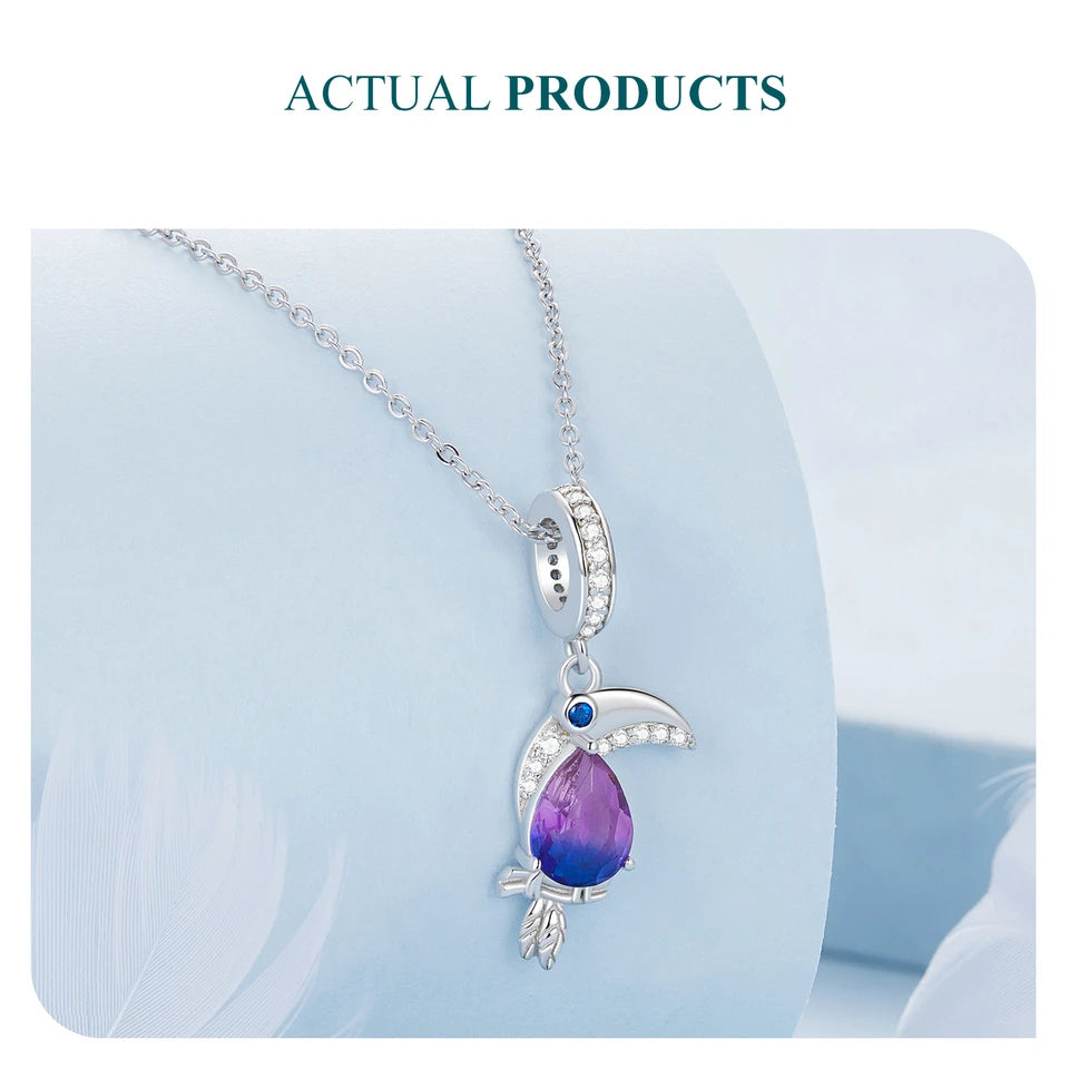 Bi Color Sea Turtle Charms Toucan Pendant