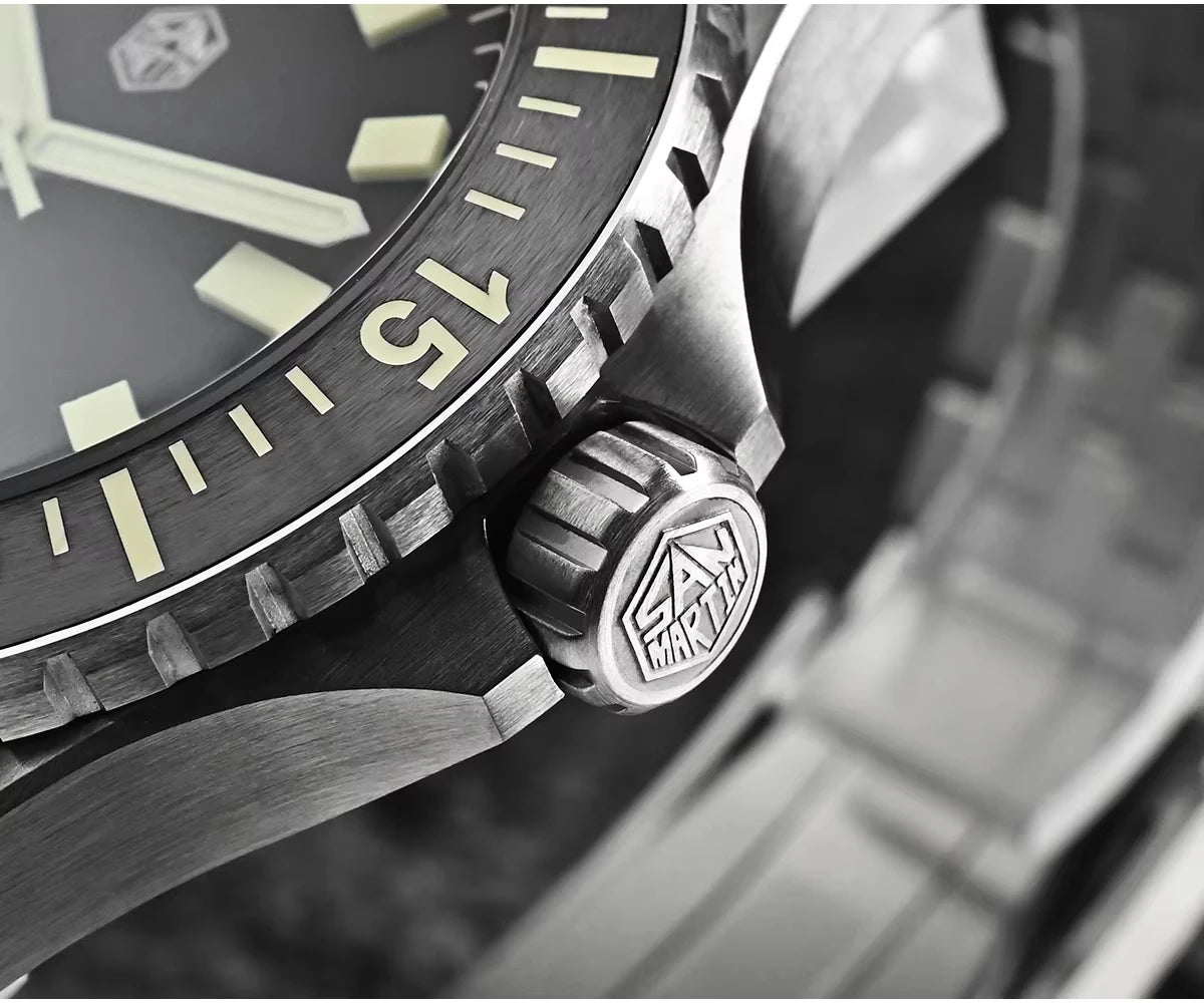 San Martin SN0012 Automatic Men's Watch – 1200HV Hardening Coating
