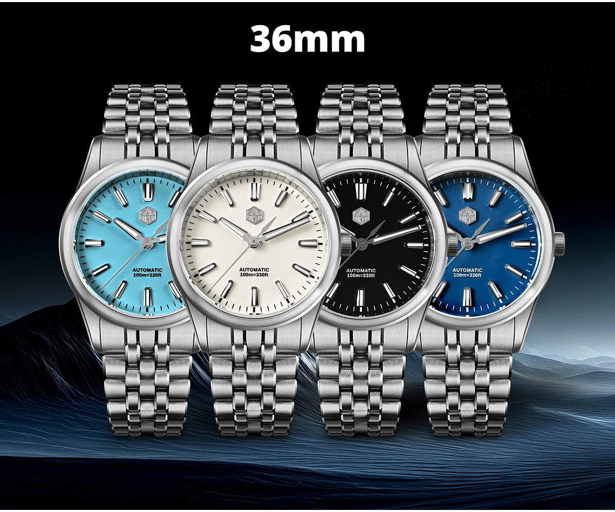 San Martin SN0144-CG7 – 36/39mm Enamel Dial Miyota 90S5 Automatic