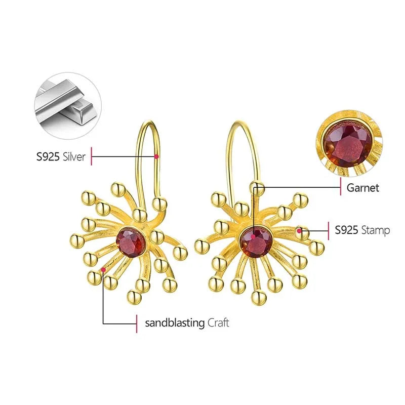 Bright Fireworks Dangle Earrings
