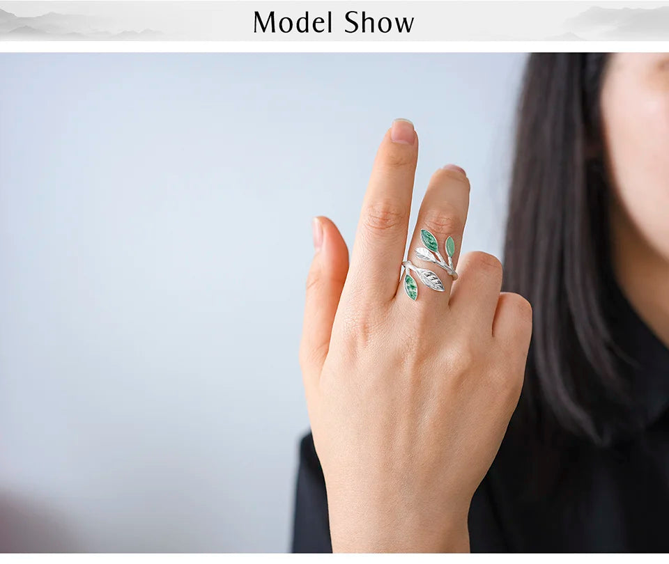 Spring in the Air Leaves Rings for Women