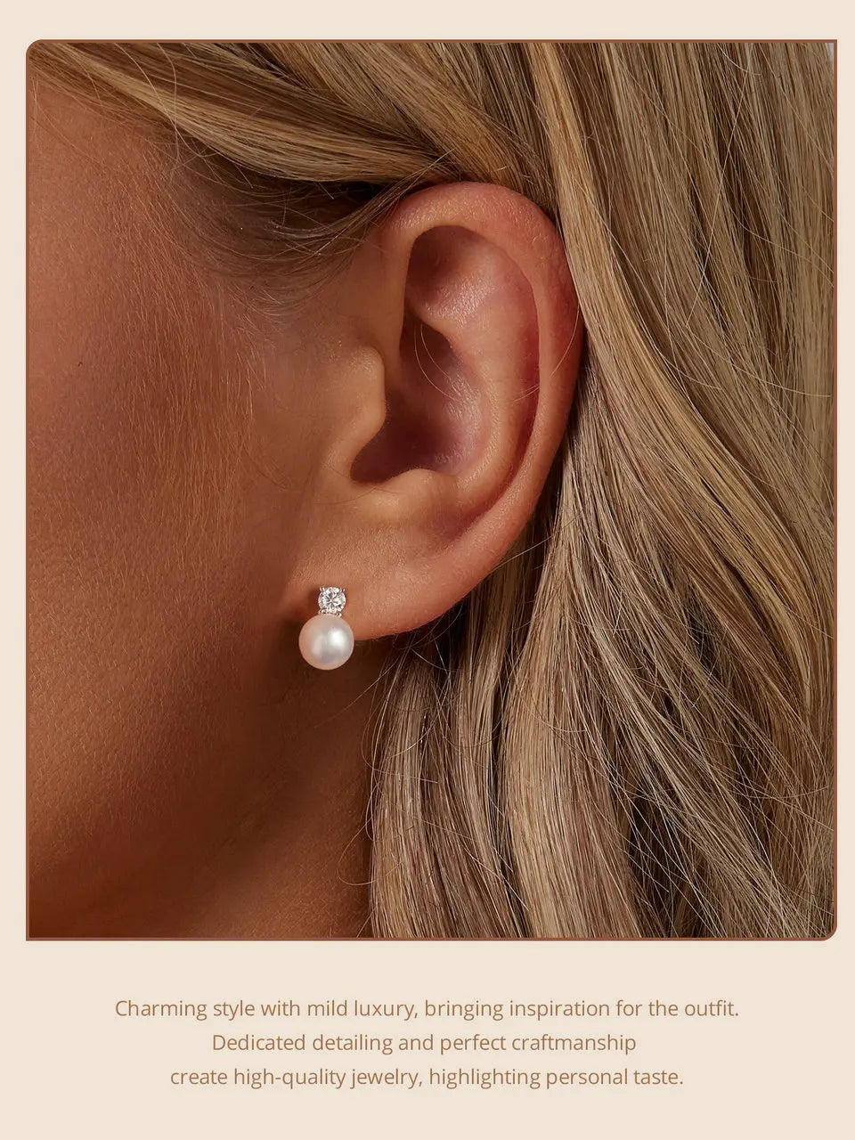 925 Sterling Silver Freshwater Pearl Stud Earrings