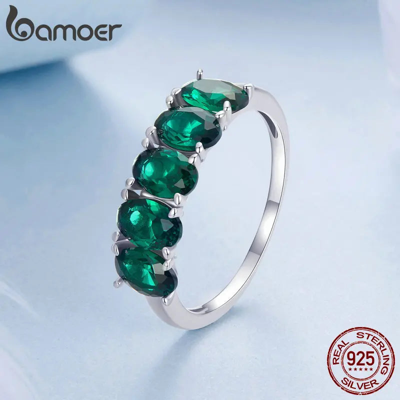Luxurious Green Zircon Rings/ Fine Jewelry