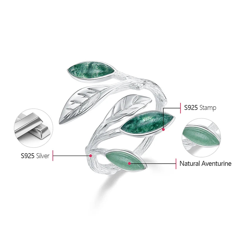 Spring in the Air Leaves Rings for Women