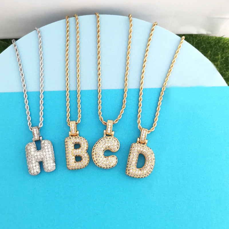 Initial Charm A-Z Letters Necklace