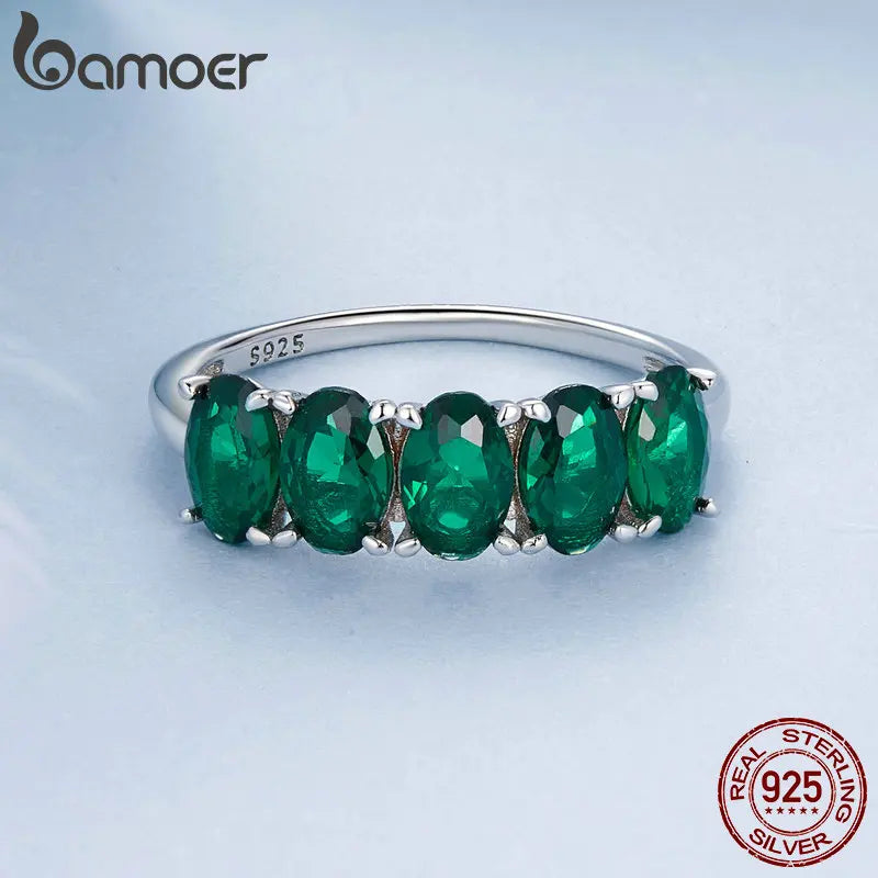 Luxurious Green Zircon Rings/ Fine Jewelry