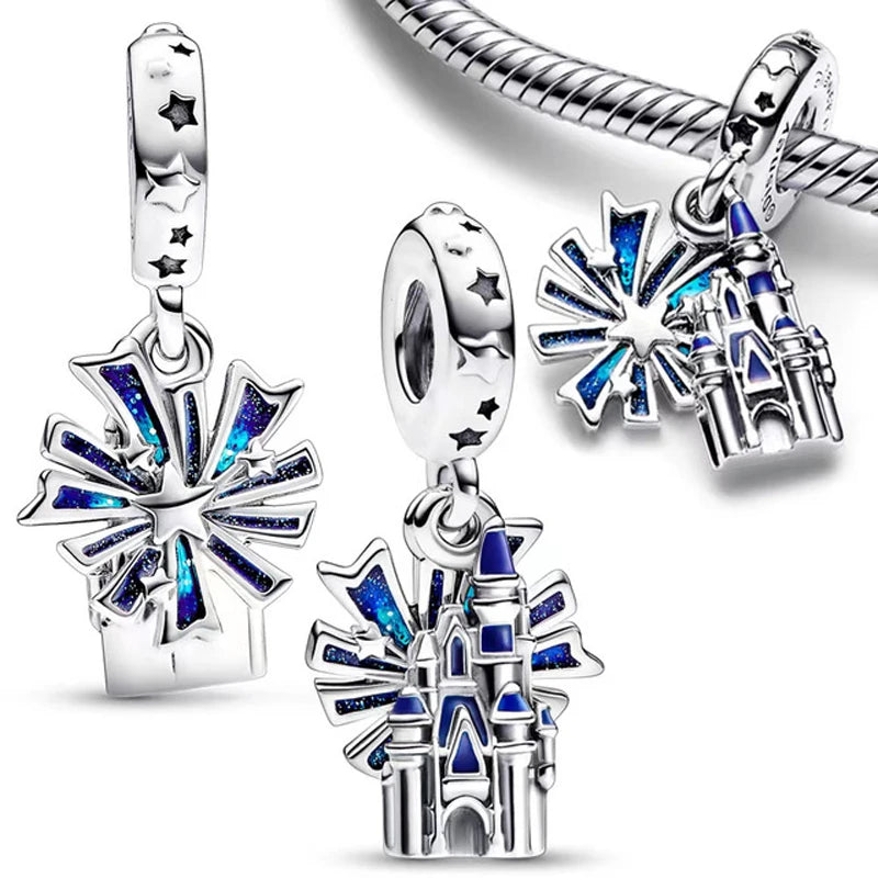 Mickey Disney Castle Donald Duck Daisy Duck Pendant Charms Beads