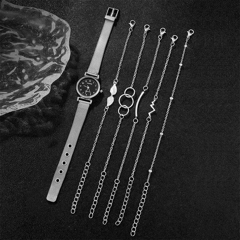 6PCS Set Women Watch Set