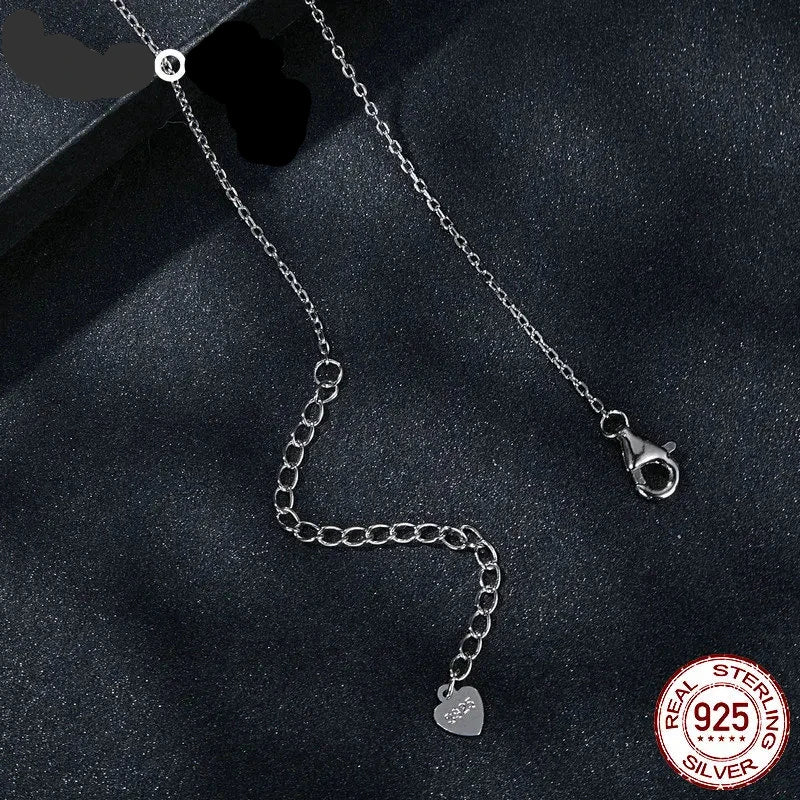 Grown Diamond Necklace / 925 Sterling Silver Fine Jewelry