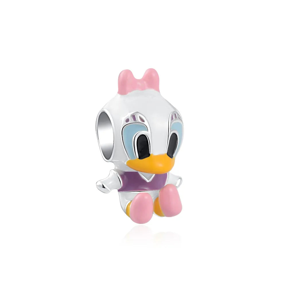 Mickey Disney Castle Donald Duck Daisy Duck Pendant Charms Beads