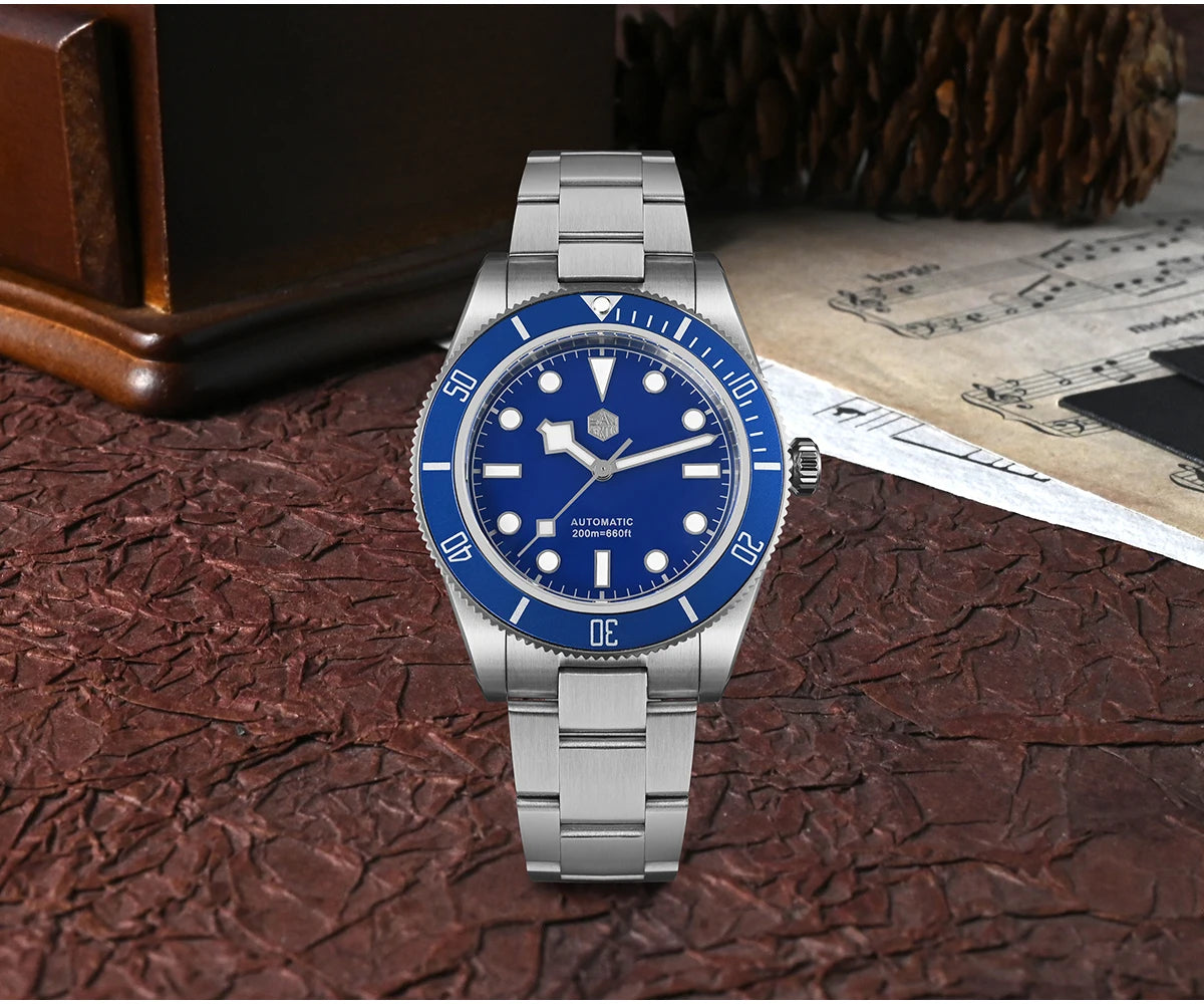San Martin SN0008 40mm BB58 Retro Diver NH35 Automatic 20Bar Watch