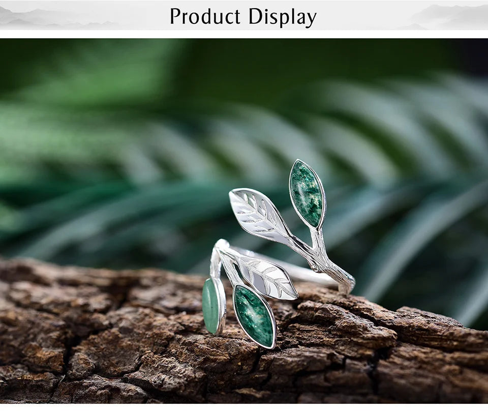 Spring in the Air Leaves Rings for Women